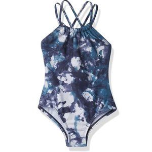 Kanu Surf Girls' Jasmine Beach Sport Halter One Piece Swimsuit
